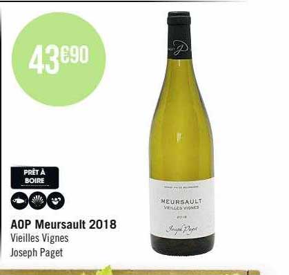 aop meursault 2018 vieilles vignes joseph paget