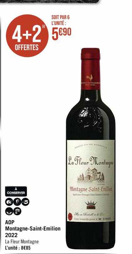 aop montagne-Saint-Emilion 2022 la fleur montagne