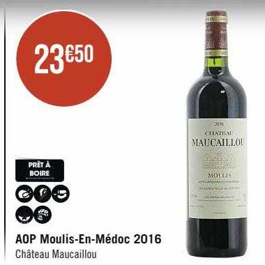 Aop Moulis-En-Médoc 2016 Château Maucaillou