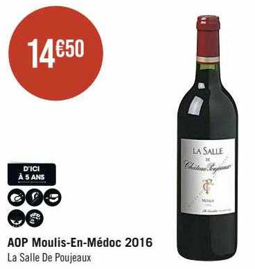 aop moulis-En-Médoc 2016 la salle de poujeaux