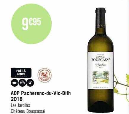aop pacherenc-du-Vic-Bilh 2018 les jardins château bouscassé