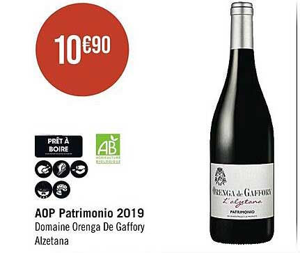 Aop Patrimonio 2019 Domaine Orenga De Gaffory Alzetana