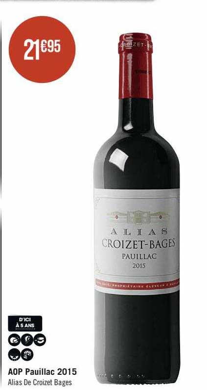 aop pauillac 2015 alias de croizet bages