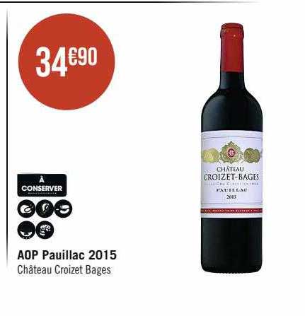 aop pauillac 2015 château croizet bages