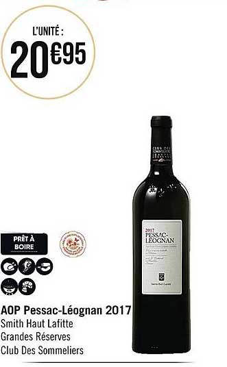aop pessac-léognan 2017 smith haut lafitte grandes réserves club des sommeliers