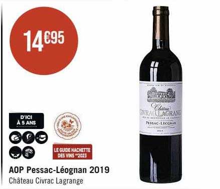 aop pessac-Léognan 2019 château civrac lagrange