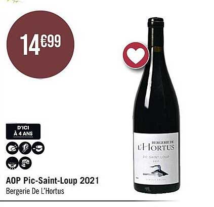 aop pic-Saint-Loup 2021 bergerie de l'Hortus