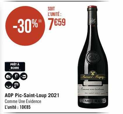 aop pic-Saint-Loup 2021 comme une évidence