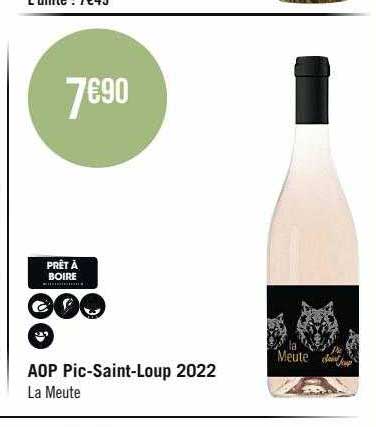 aop pic-Saint-Loup 2022 la meute