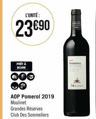 aop pomerol 2019 moulinet grandes réserves clue des sommeliers