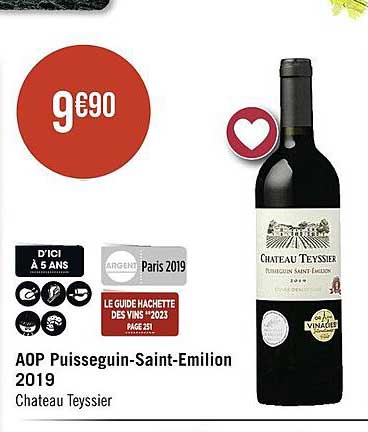 aop puisseguin-Saint-Emilion 2019 château teyssier
