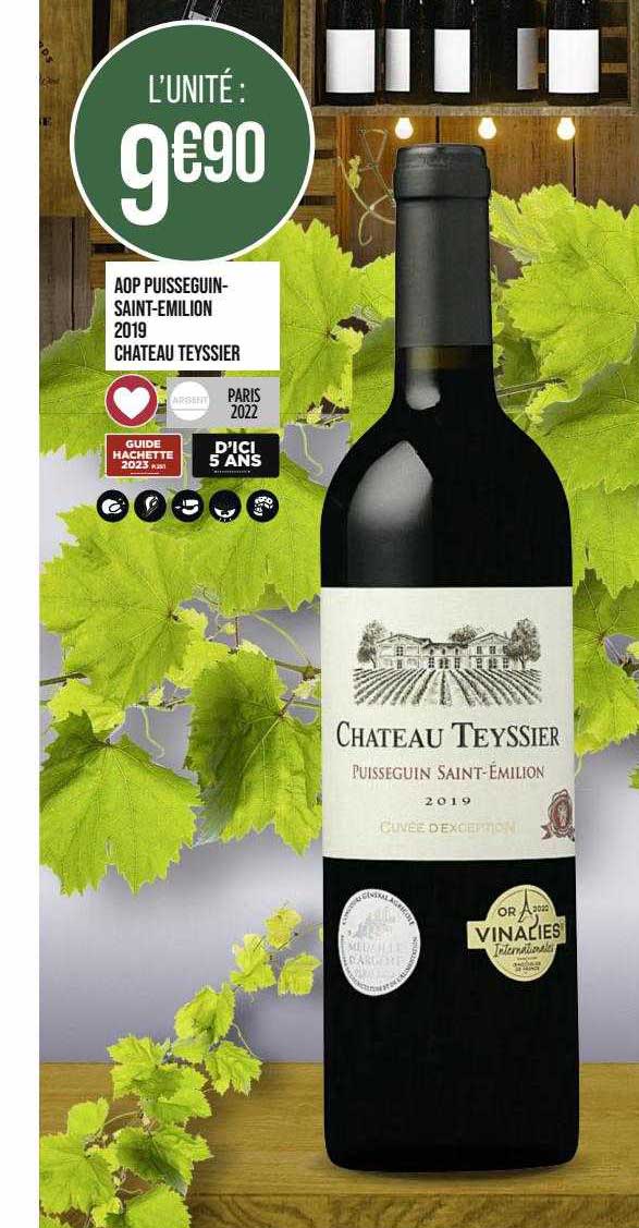 aop puisseguin-saint-Emilion 2019 château teyssier