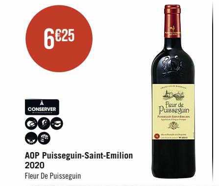 aop puisseguin-Saint-Emilion 2020 fleur de puisseguin
