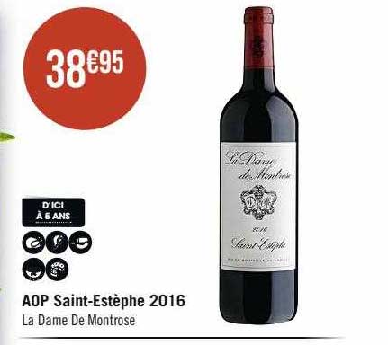 aop saint-Estèphe 2016 la dame de montrose
