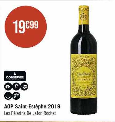 aop saint-Estèphe 2019 les pèlerins de lafon rochet