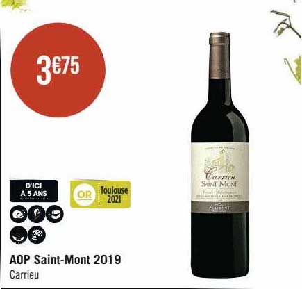 aop saint-Mont 2019 carrieu