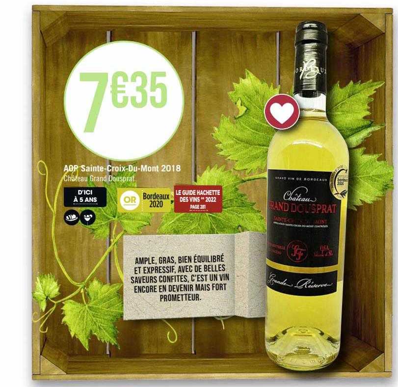 aop sainte-Croix-Du-Mont 2018 château grand dousprat