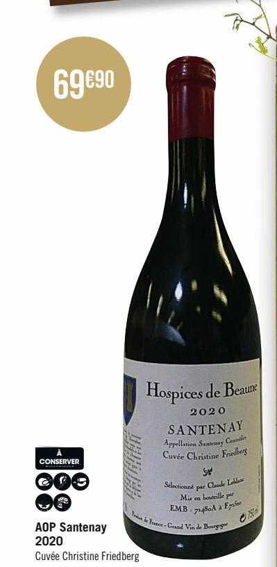 aop santenay 2020 cuvée christine friedberg
