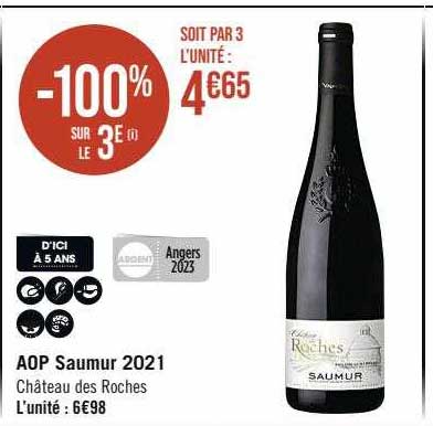 aop saumur 2021 château des roches