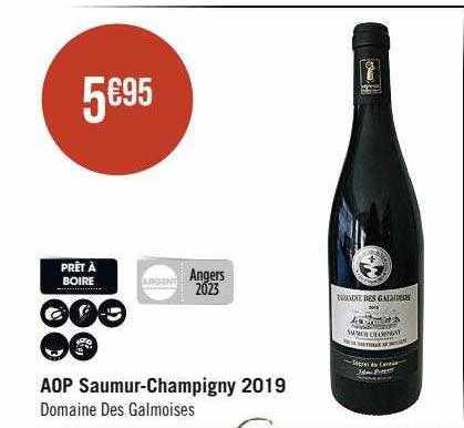 aop saumur-Champigny 2019 domaine des galmoises