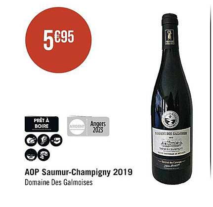 aop saumur-Champigny 2019 domaine des galmoises