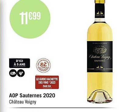 aop sauternes 2020 château voigny