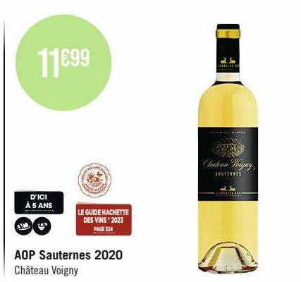 aop sauternes 2020 château voigny