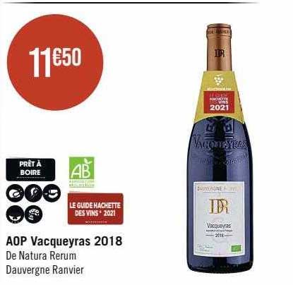 aop vacqueyras 2018 de natura rerum dauvergne ranvier