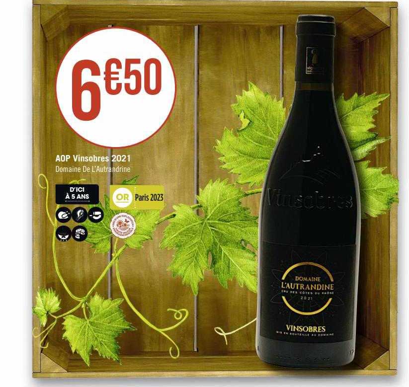 Aop Vinsobres 2021 Domaine De L'autrandine