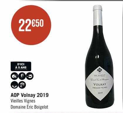 aop volnay 2019 vieilles vignes domaine éric boigelot