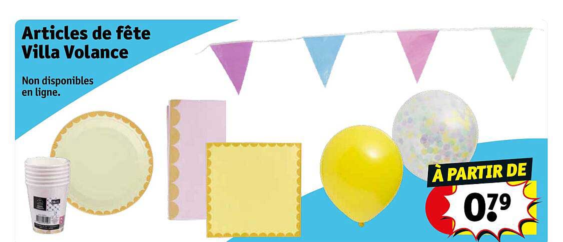 articles de fête villa volance