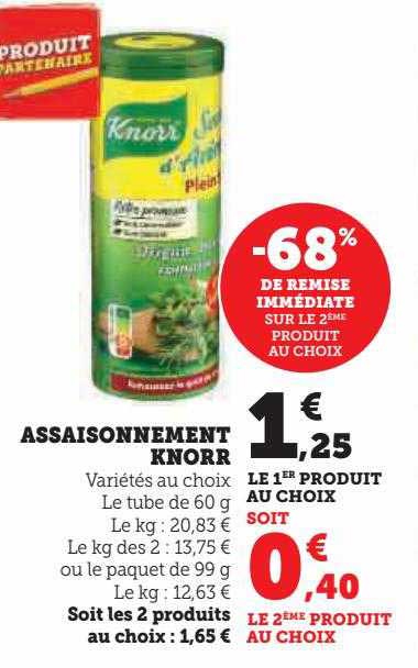 assaisonnement knorr