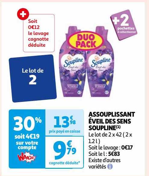 assouplissant éveil des sens soupline