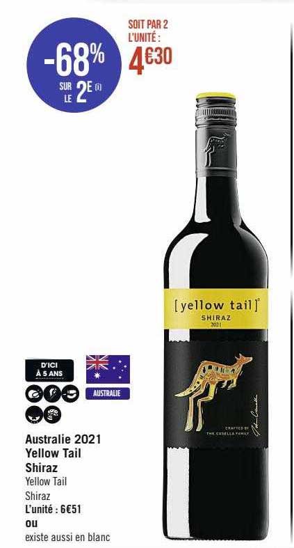 australie 2021 yellow tail shiraz yellow tail shiraz