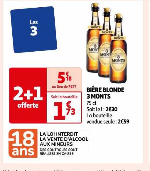 bière blonde 3 monts