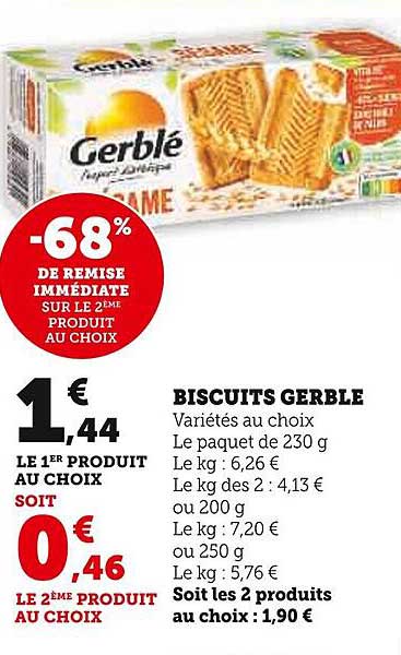 Biscuits Gerblé