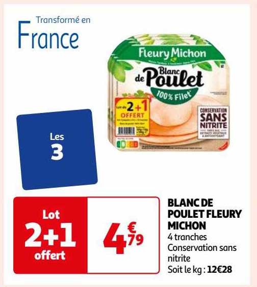 blanc de poulet fleury michon