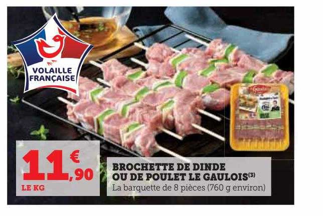 Brochette De Dinde Ou De Poulet Le Gaulois