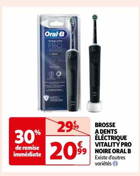brosse à dents électrique vitality pro noire oral b