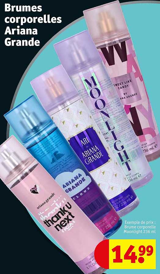 brumes corporelles ariana grande