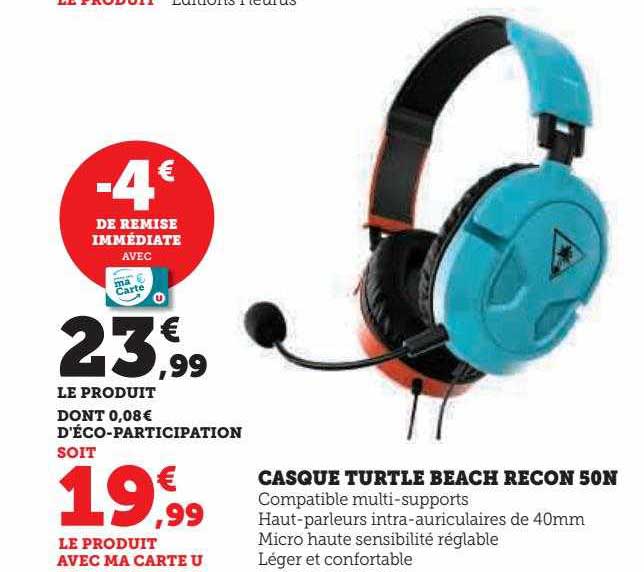 casque turtle beach recon 50n