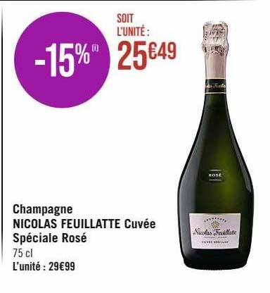 champagne nicolas feuillatte cuvée spéciale rosé