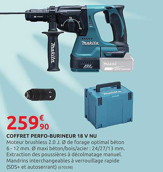 Coffret Perfo-burineur 18v Nu Makita