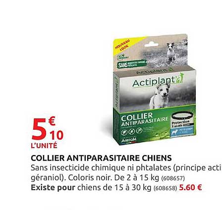 collier antiparasitaire chiens
