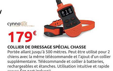 collier de dressage spécial chasse