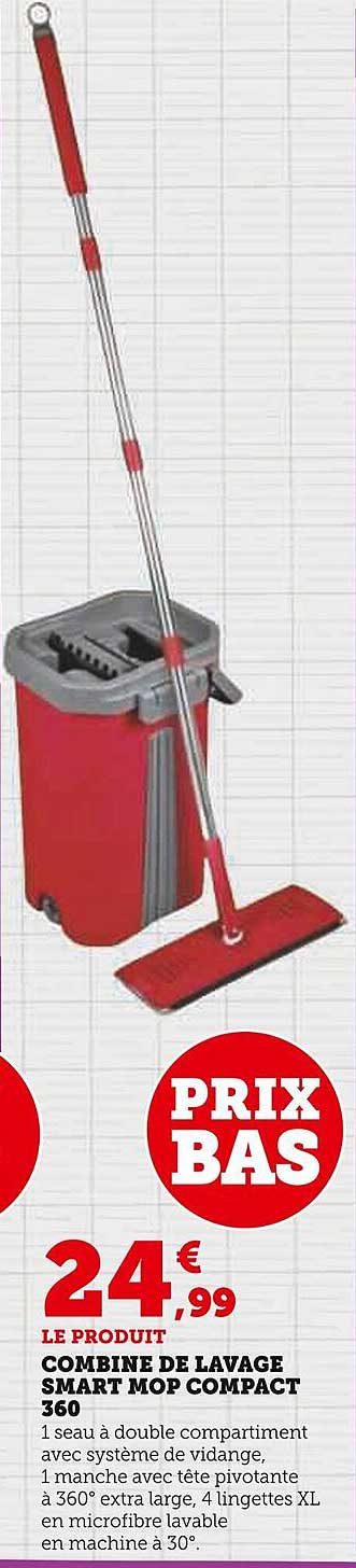 combiné de lavage smart mop compact 360