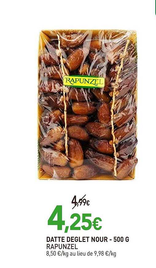 datte deglet nour rapunzel - 500 g