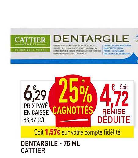 Dentargile Cattier - 75 Ml