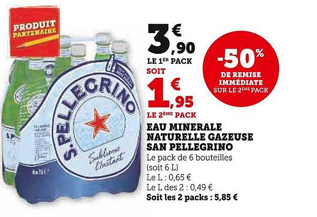 eau minérale naturelle gazeuse san pellegrino