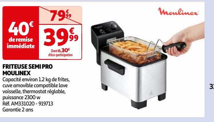 friteuse semi pro moulinex